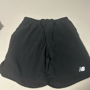 New Balance Black Athletic Shorts Lightweight Elastic Waist